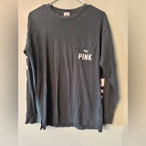 Xs PINK long sleeved tee - green